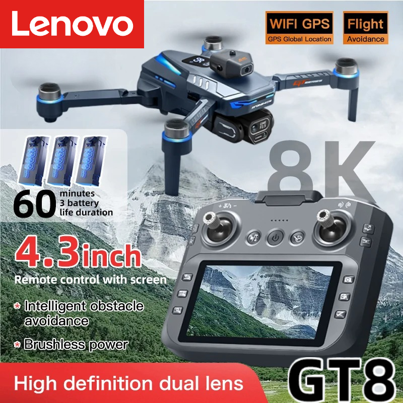 Drone E88Pro Rc 4K - Lenovo GT8 Drone 8K Professional Dual