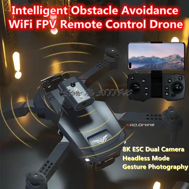 Drone Smart Rc Foldable - Smart Obstacle Avoidance Foldable WIFI FPV