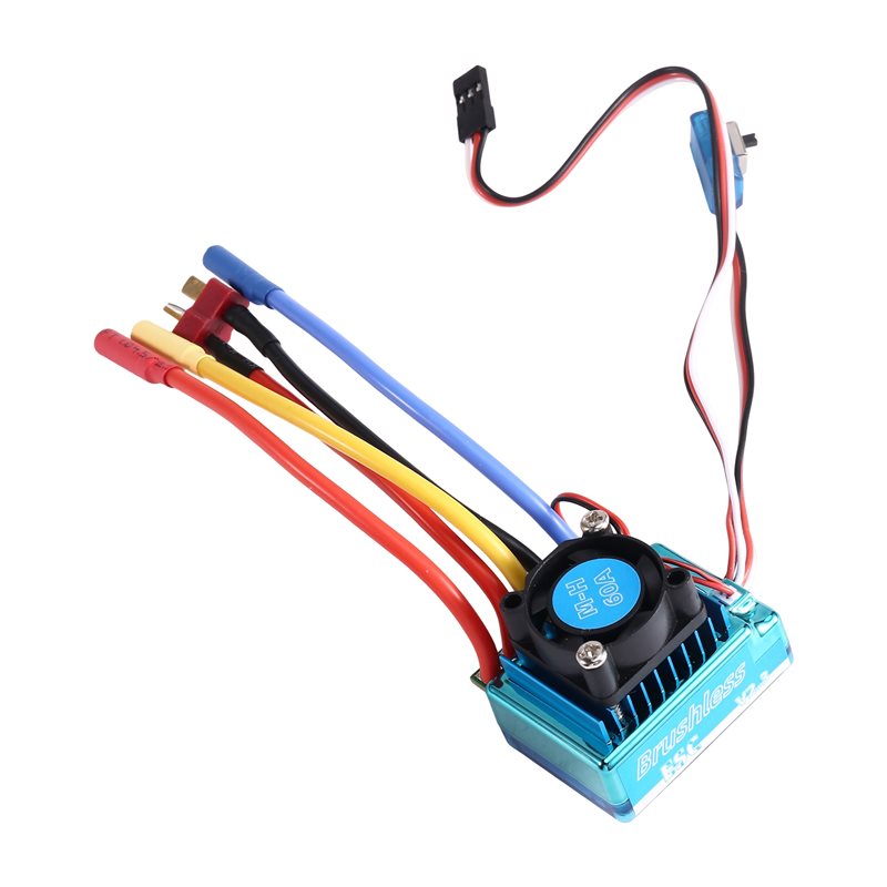 Rc Boat Brushless Motor - MACH-60A Brushless ESC Speed Controller With
