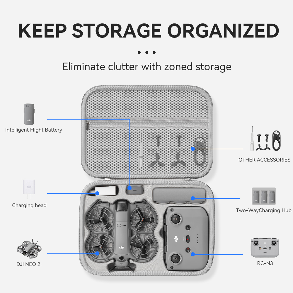 XFJI Travel Organizer Bag for  - Drone Carrying Bag review and price