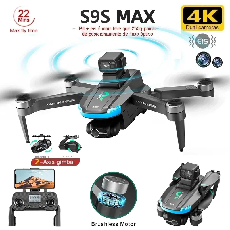 NEW S9S MAX MINI Drone 4K 2-Ax - Drone E88Pro Rc 4K review and price
