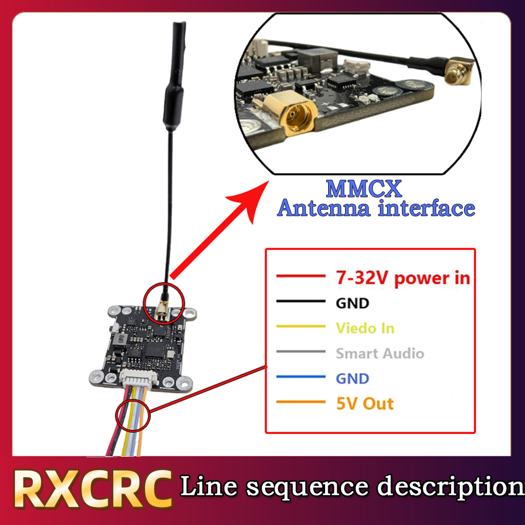 RXCRC 5.8G Module 48CH 1.6W VT - Drone Rc Transmitter And Receiver review and price