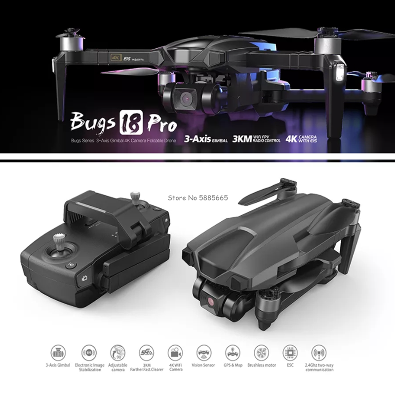 Professional 4K GPS Return FPV - Drone Smart Rc Foldable review and price