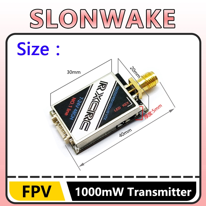SLONWAKE  5.8G 48CH 1W VTX 100 - Drone Rc Transmitter And Receiver review and price