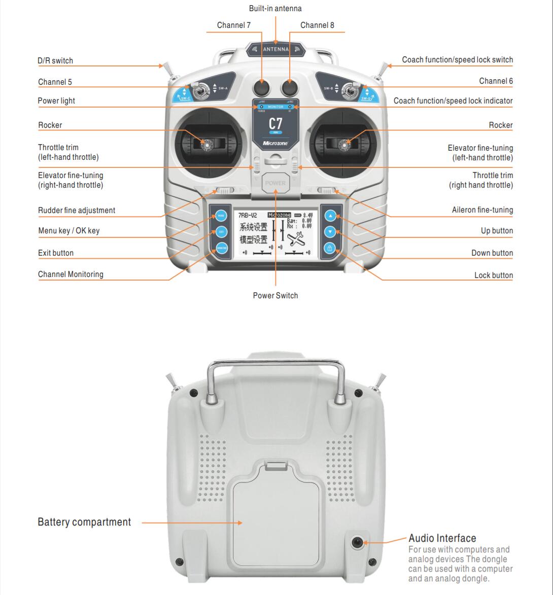 MicroZone MC7 Controller C7 MI - Drone Rc Transmitter And Receiver review and price