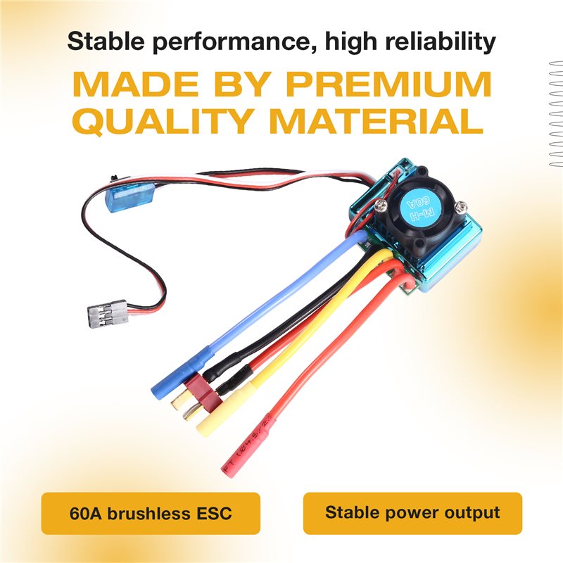 MACH-60A Brushless ESC Speed C - Rc Boat Brushless Motor review and price