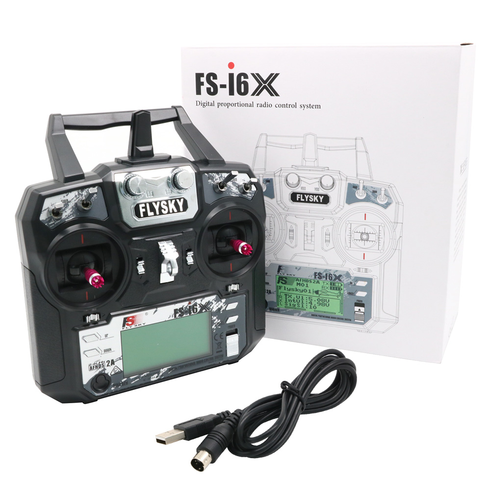 FLYSKY FS-i6X FS i6X 10CH 2.4G - Drone Rc Transmitter And Receiver review and price