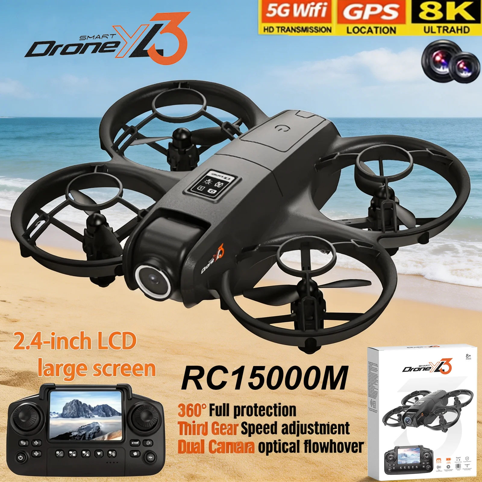 New YL3 RC Drone 8K 1080P Wide - Drone E88Pro Rc 4K review and price